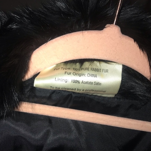 VTG. Rabbit Fur Coat - Picture 10 of 11